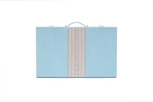 Backgammon Profesional Baby Blue / Beige