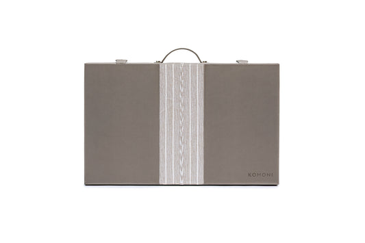 Backgammon Profesional Gris / Beige