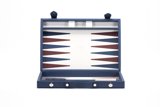Backgammon Mediano Azul / Morado