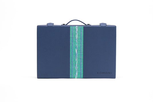 Backgammon Mediano Azul / Verde