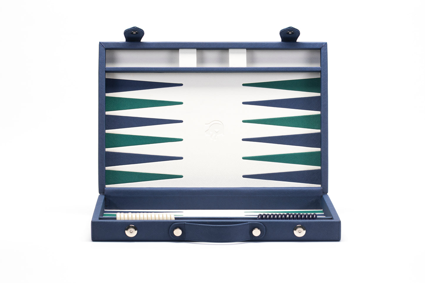 Backgammon Mediano Azul / Verde