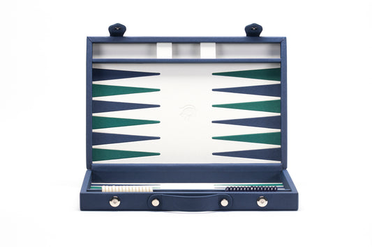 Backgammon Mediano Azul / Verde