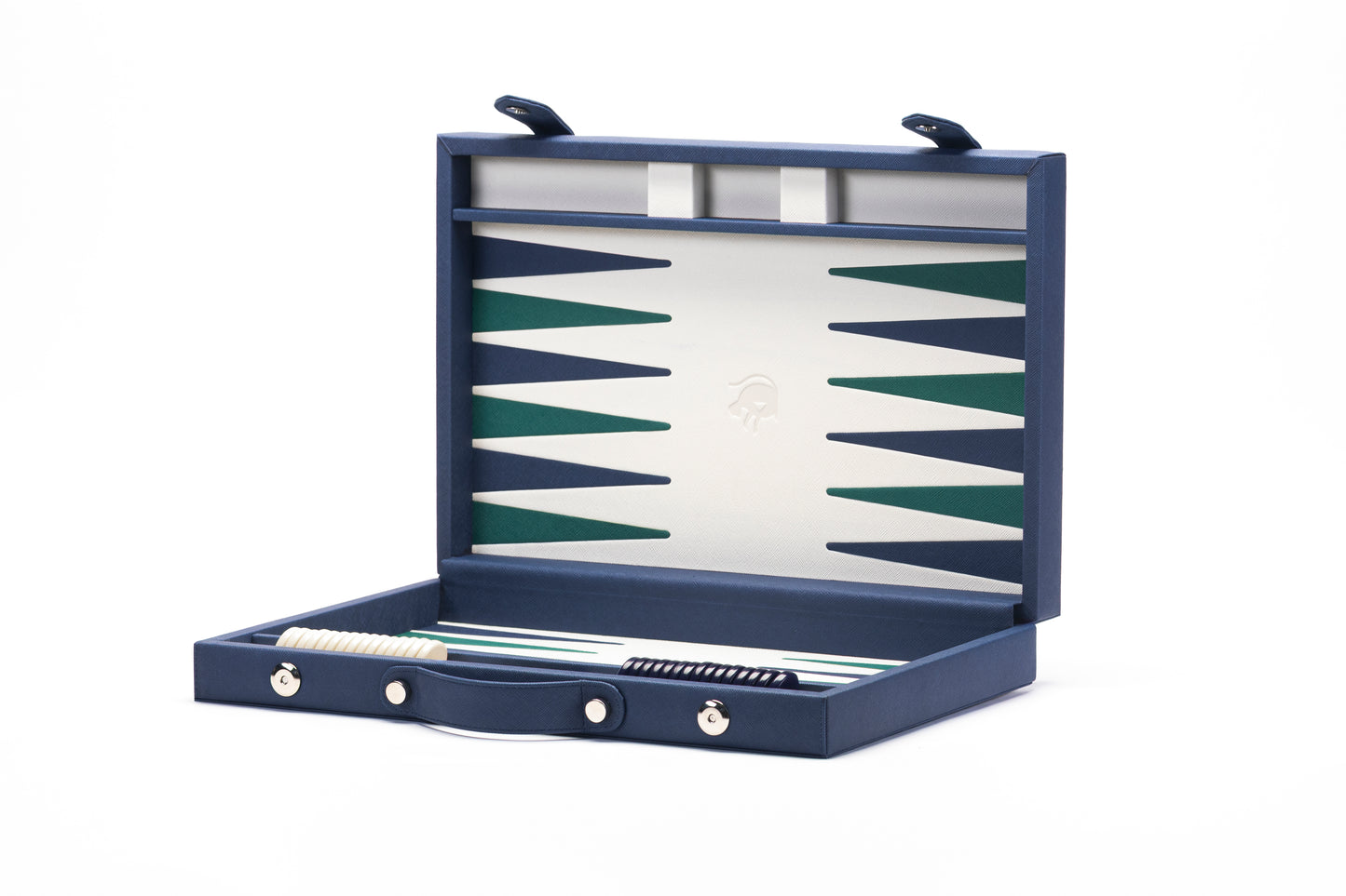 Backgammon Mediano Azul / Verde