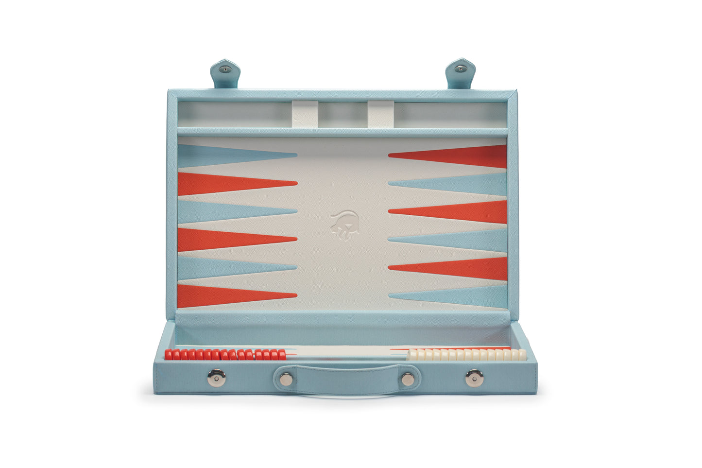 Backgammon Mediano Baby Blue / Beige