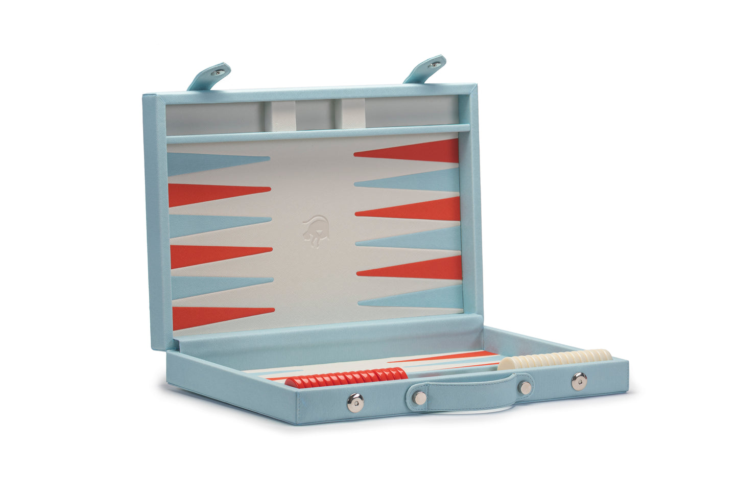 Backgammon Mediano Baby Blue / Beige