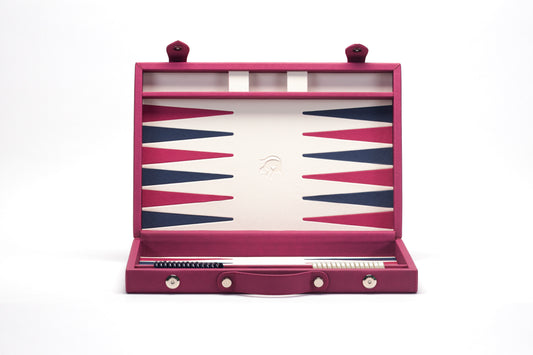 Backgammon Mediano Rosa / Morado
