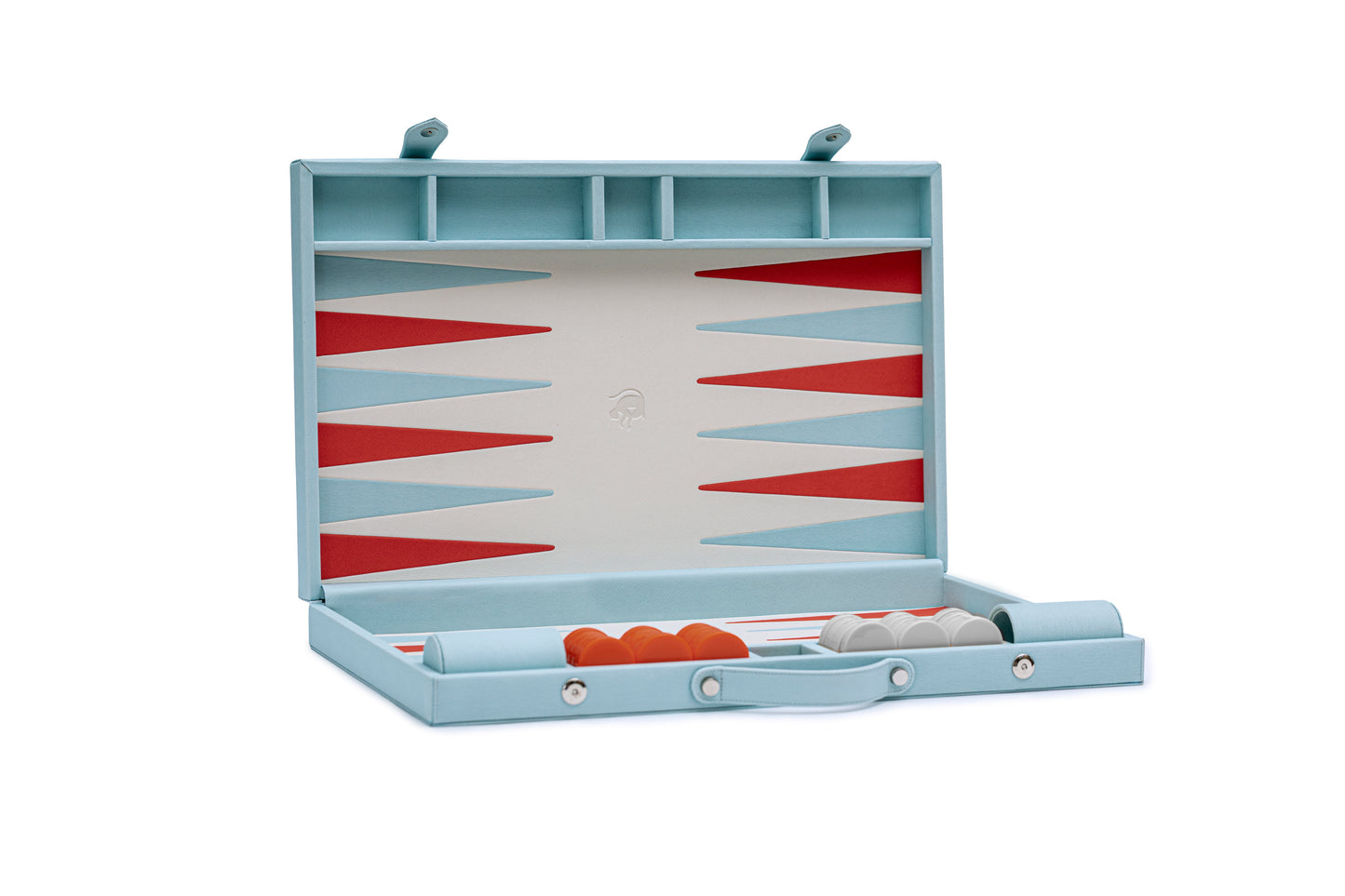 Backgammon Profesional Baby Blue / Beige