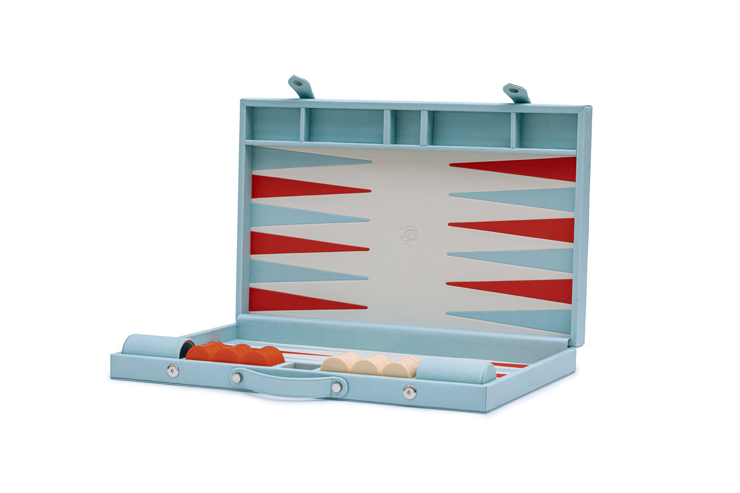 Backgammon Profesional Baby Blue / Beige