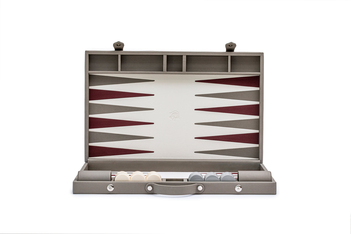 Backgammon Profesional Gris / Beige