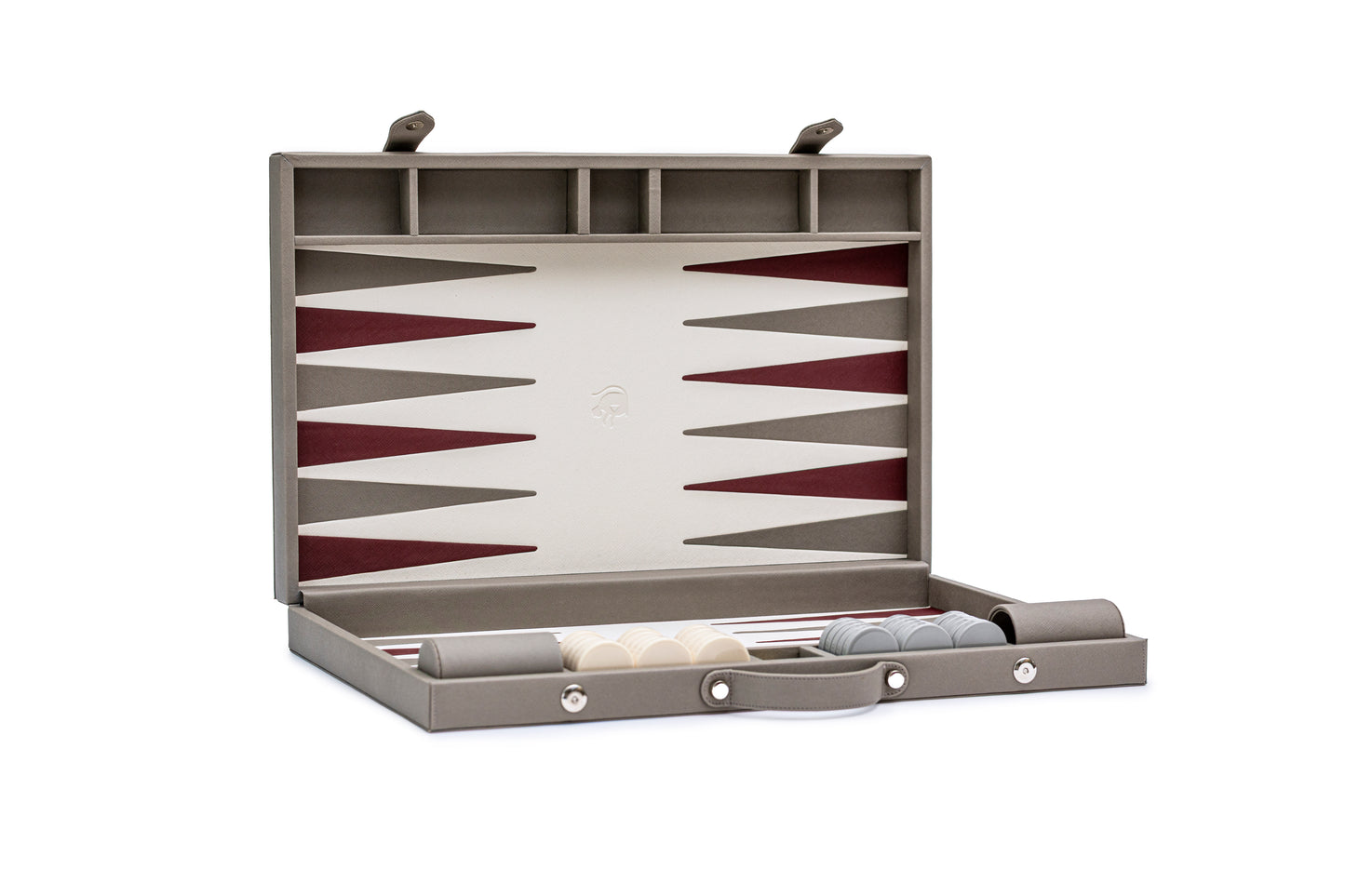 Backgammon Profesional Gris / Beige