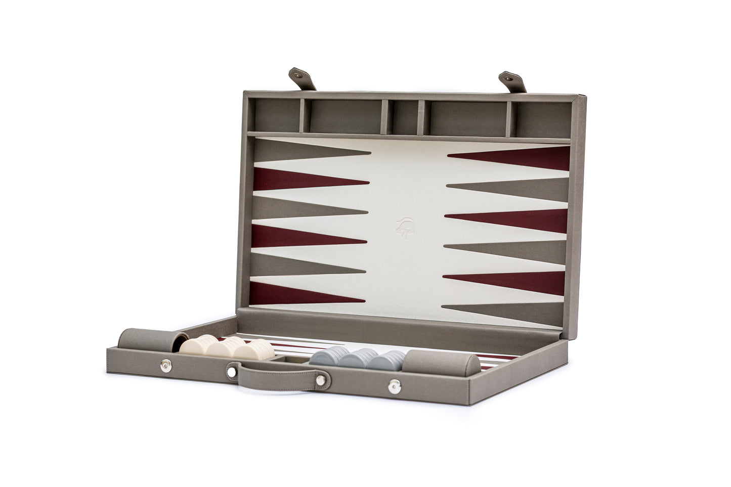 Backgammon Profesional Gris / Beige